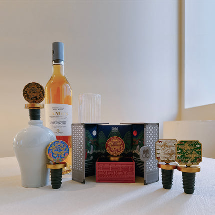 Bouchon de bouteille de vin à motif royal coréen (Dynastie Joseon)