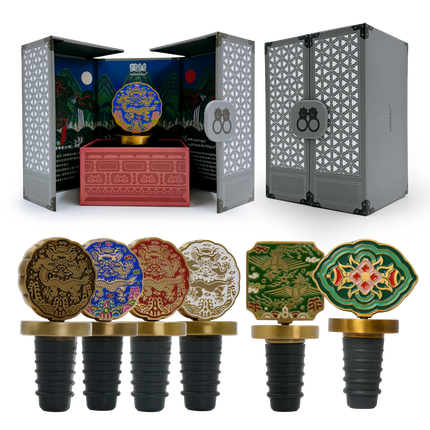 Bouchon de bouteille de vin à motif royal coréen (Dynastie Joseon)