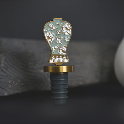 Bouchon de vin décoratif en céramique – Motifs traditionnels