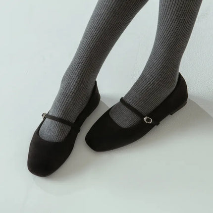 Ballerines Mary Jane doublées en fausse fourrure