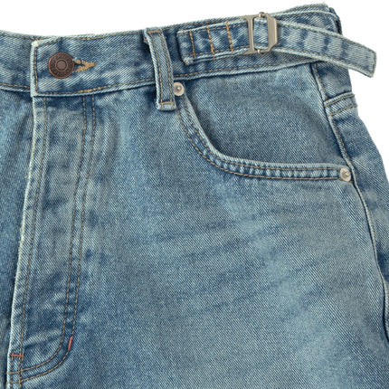 [Sélection K-Stars] KNEE LENGTH WIDE DENIM PANTS BLUE - Winter (aespa)