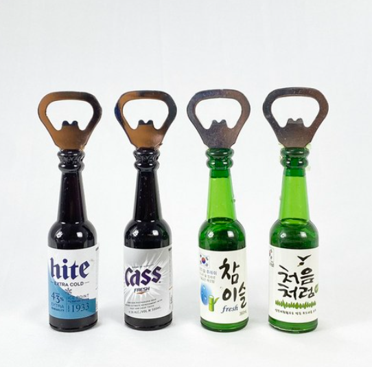 Mini décapsuleur magnet – bière & soju