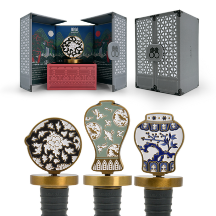 Bouchon de vin décoratif en céramique – Motifs traditionnels