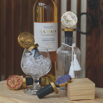 Bouchon de bouteille de vin à motif royal coréen (Dynastie Joseon)