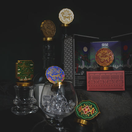 Bouchon de bouteille de vin à motif royal coréen (Dynastie Joseon)